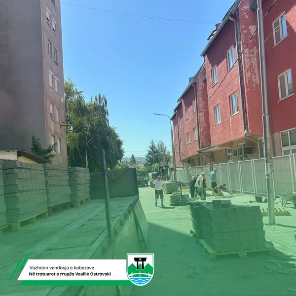 Radovi u Vasiliju Ostrovskom: asfalt i novi trotoari