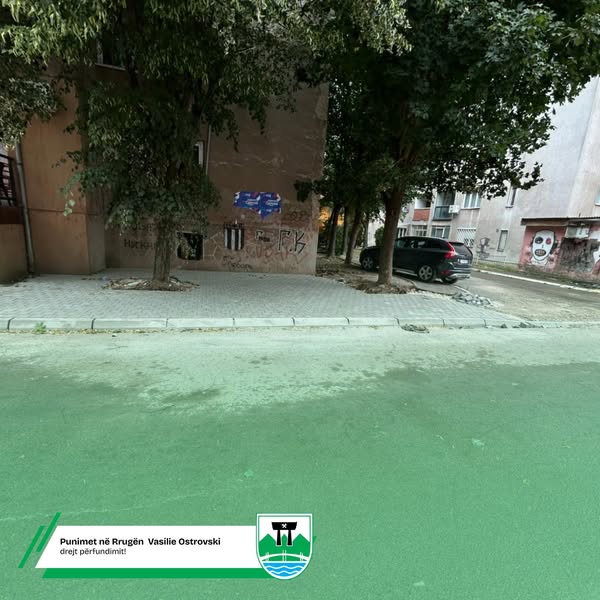 Poboljšanje urbane infrastrukture u ulici “Vasilije Ostrovski” pri kraju