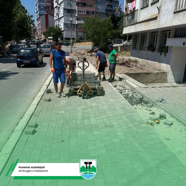 Kolašinska ulica dobija savremene trotoare, biciklističke staze i zelene površine